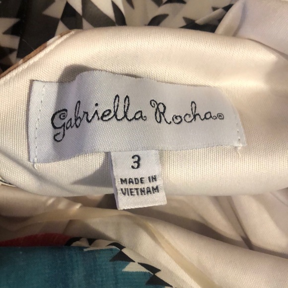 Gabriella Rocha 3/4 sleeve chevron print dress - Picture 5 of 5